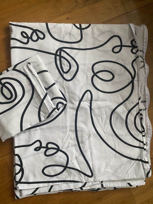 Posciel 130/200 biała twarze