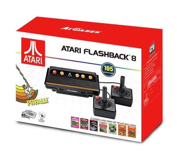 Konsola Atari Flashback 8 Wbudowane 105 Gier AR3220 2 Pady