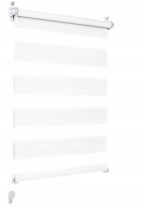 Roleta dzień i noc Sekey 75 cm x 150 cm biała