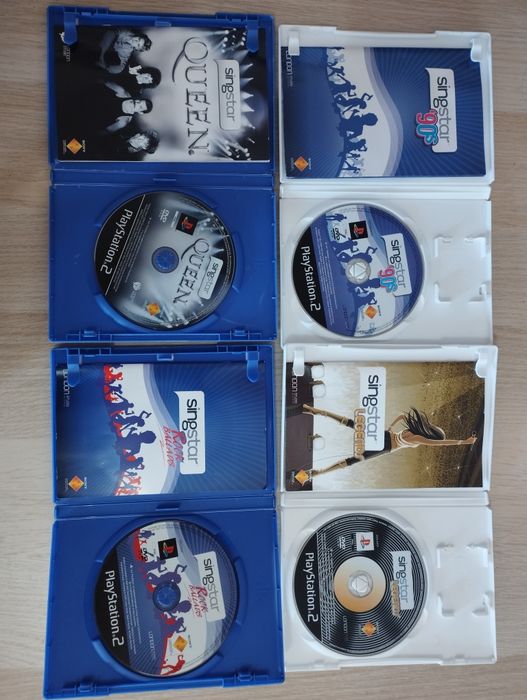 Microfones SingStar + jogos Ps2