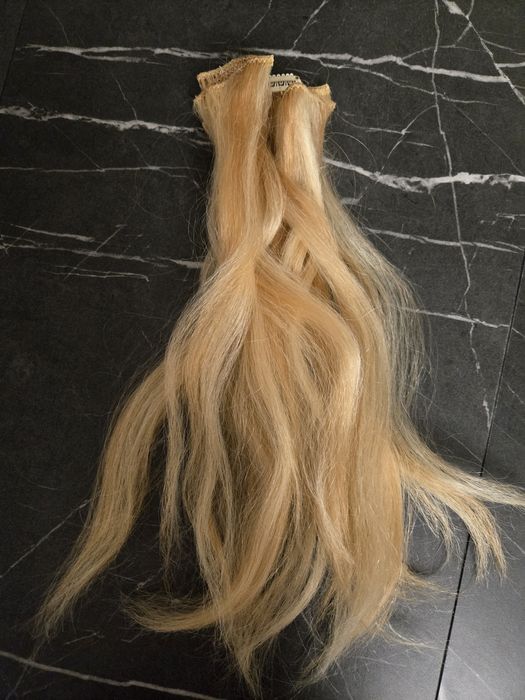 Włosy doczepiane blond