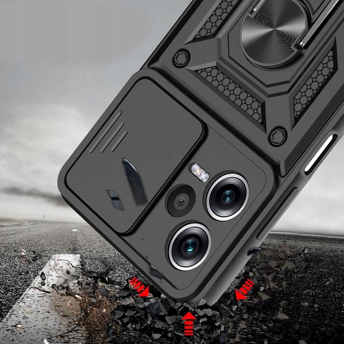 Etui Pancerne do Xiaomi Redmi Note 12 Pro Plus 5G + Szkło Hartowane