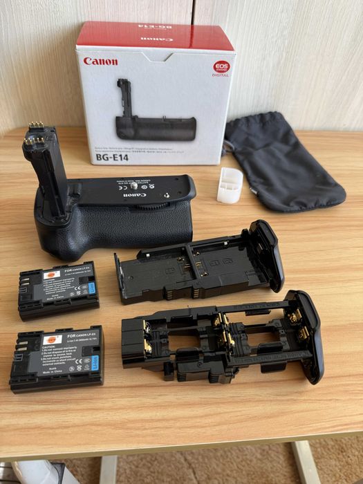 Оригінальний батарейний блок Canon BG-E14 + 2 акумулятори LP-E6
