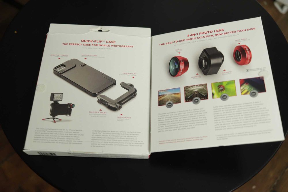 Olloclip 4-in-1 Quick-Flip Case для iPhone 5/5s — Fisheye, Wide, Macro