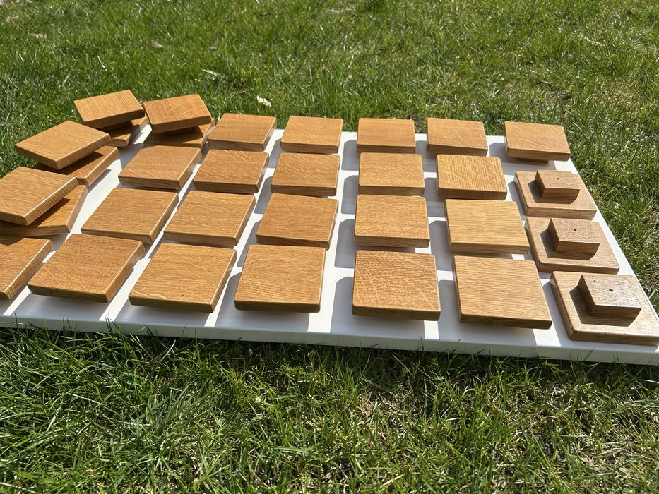 Uchwyty meblowe drewniane dębowe 32 szt