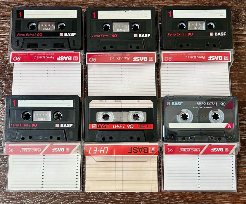 Аудиокассеты Basf. Maxell.