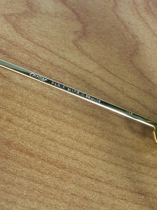 Oryginalne Okulary Cartier Panthère 56/14 – Pozłacane 18K