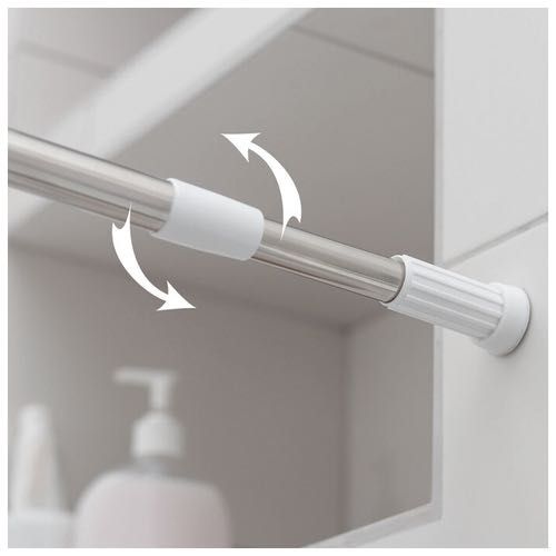 Карниз/штанга для шторки/штори у ванну/душ розсувний кутовий вузький