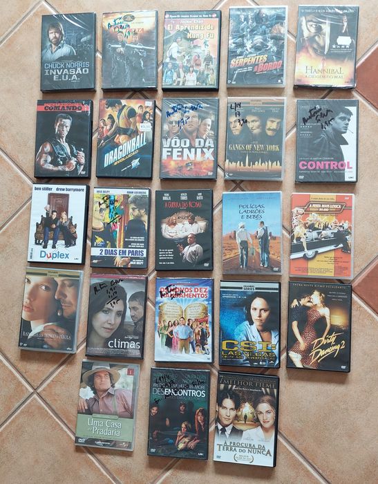 Diversos filmes em DVD