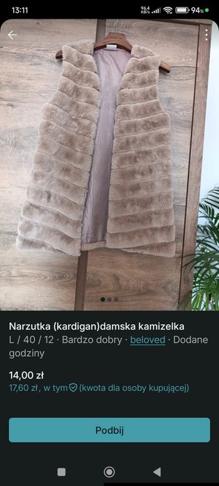 Kamizelka  damska