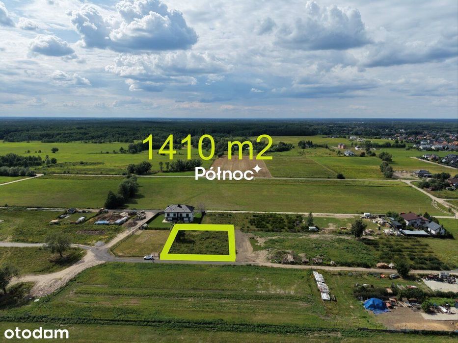 Działka budowlana 1410 m² | MPZP | Słupno