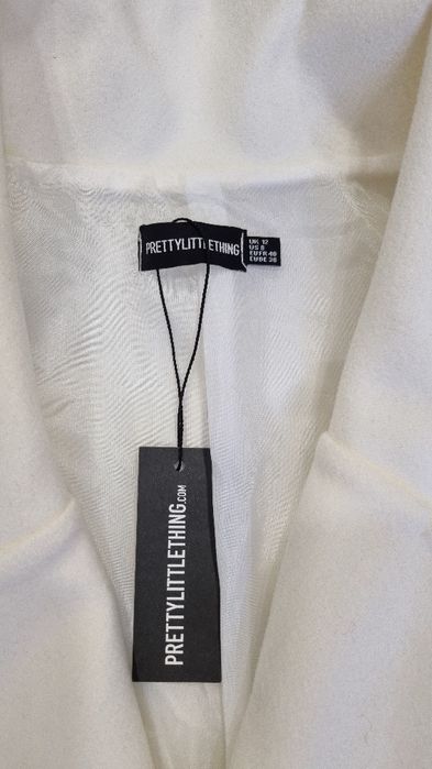 Пальто жіноче біле оверсайз розмір XL-XXL