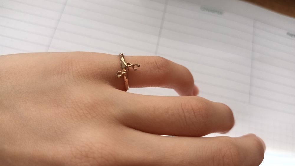 Pierścionki pozłacane