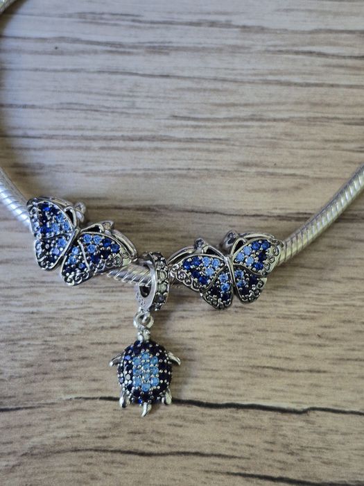 Zestaw 3 charms do bransoletek Pandora S925