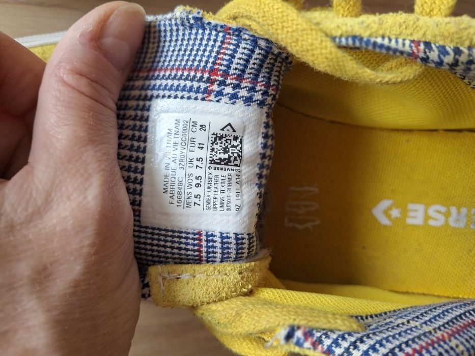Converse One Star Suede / Unisex / Żółte zamszowe / 41 (26 cm)