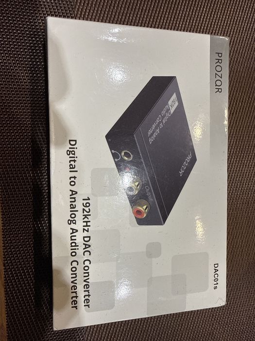 Adapter KONWERTER Przetwornik DAC 192KHz 24Bit CYFROWO-ANALOGOWY Audio
