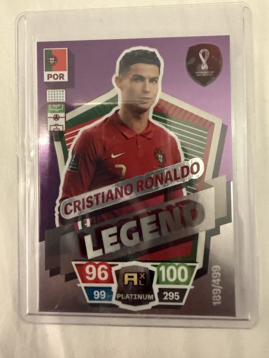 Carta panini cristiano ronaldo serie limitada
