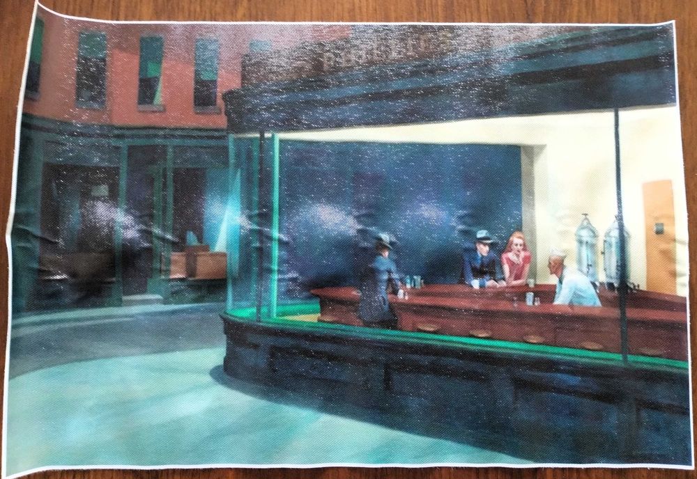 Tela Grande Nighthawks 1942 - Edward Hopper 45x30 Cm
