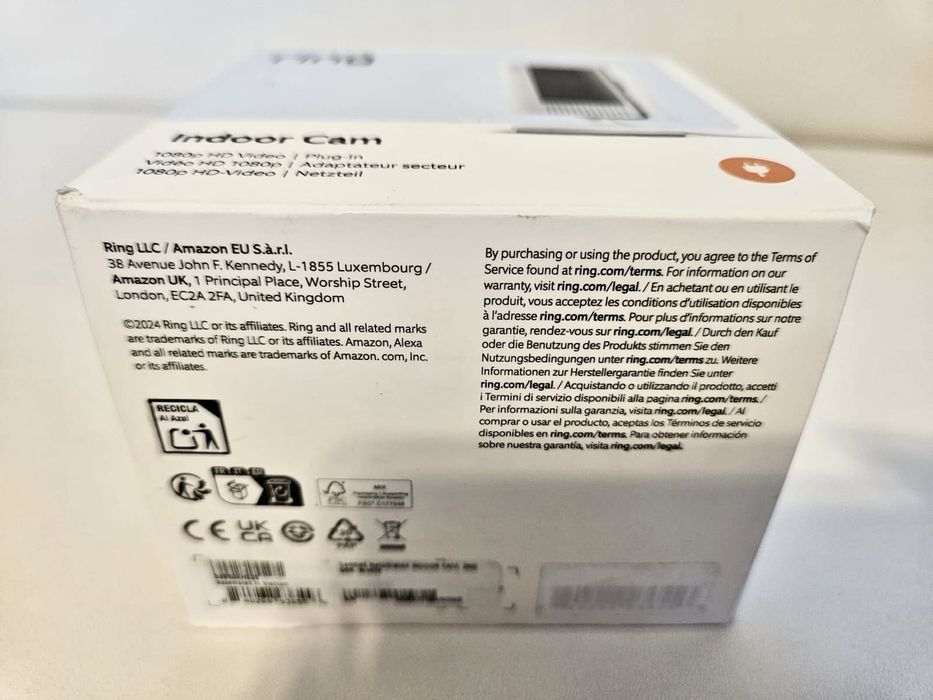 Нова Відео Камера відеоспостереження Ring Indoor Cam (1080p HD 2ndG)