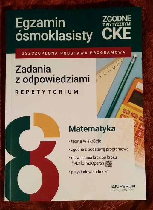 Egzamin ósmoklasisty matematyka zadania z odpowiedziami repetytorium