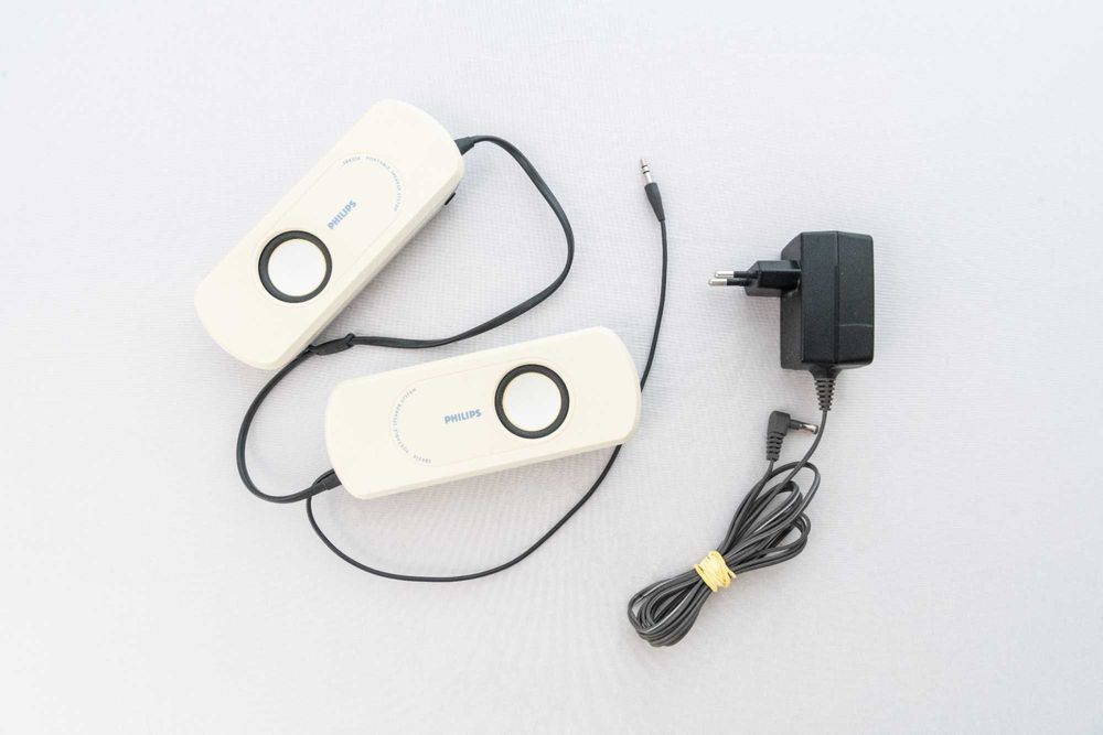 Głośniki vintage Walkman Discman przenośne turystyczne Philips SBA220