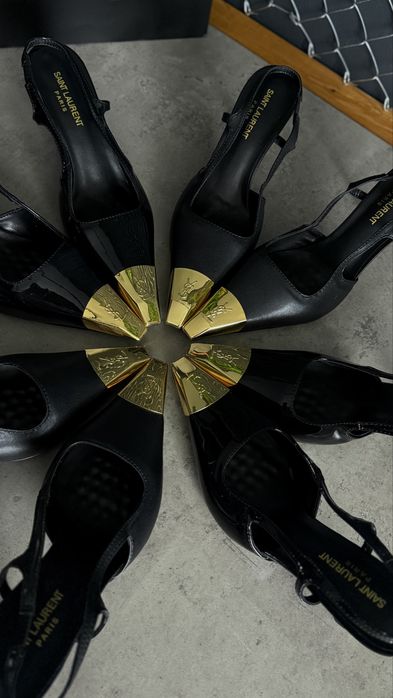 Шкіряні туфлі / слінгбеки / лодочки Saint Laurent
