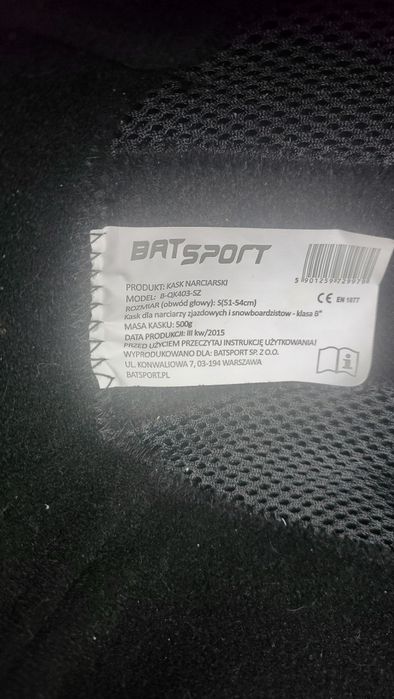 Kask narciarski rozm S