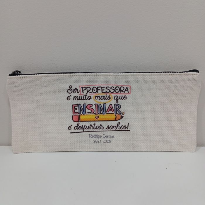 Estojo de linho personalizado