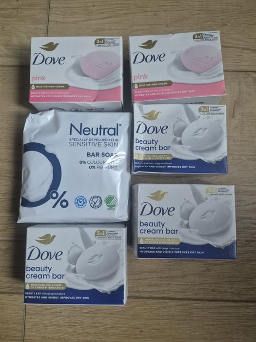 Mydło, mydła Dove Neutral w kostce