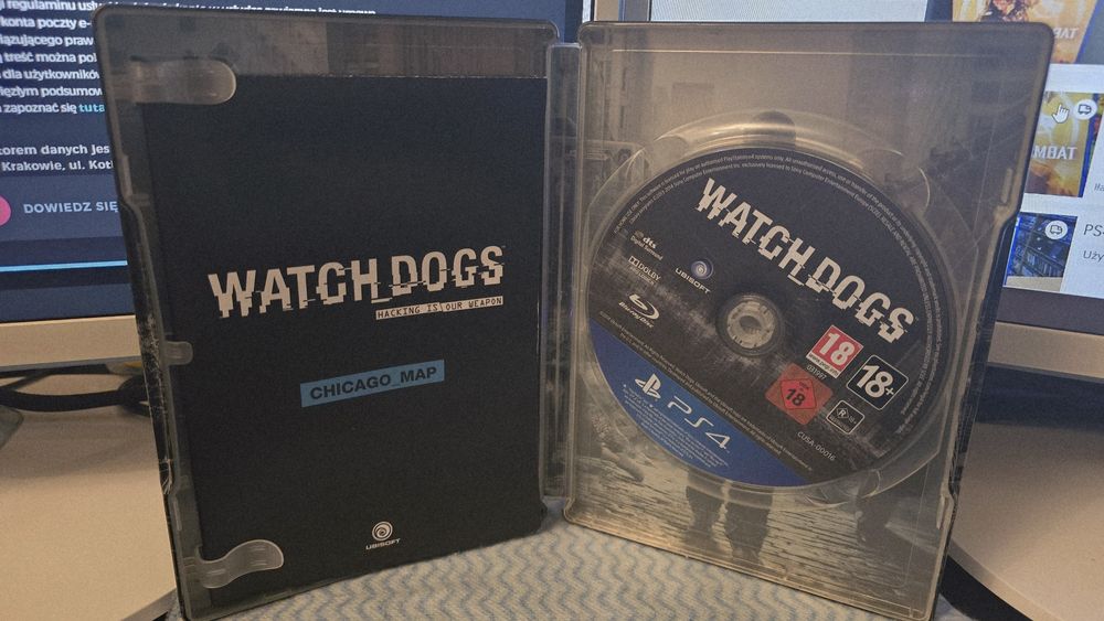 Watch dogs ps4 steelbook mapa