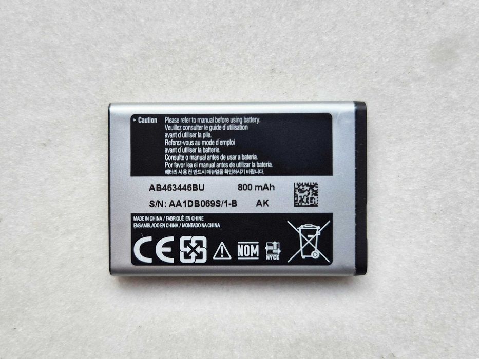 Bateria original Samsung AB463446BU de 3,7V 800mAh