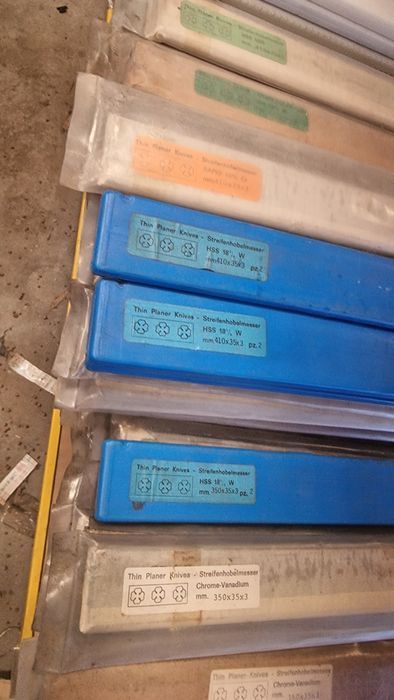 Laminas para plainas e desengrossadeira de 300 mm até 730mm temo