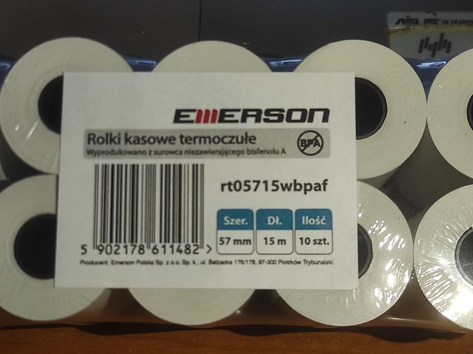 Rolki kasa fiskalna 57x15 Emerson termiczne