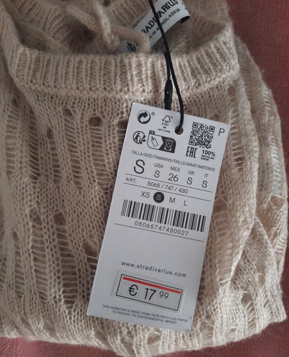 Blusa tipo top Stradivarius