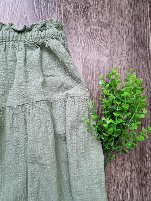 H&M bawełniana dłuższa spódniczka letnia