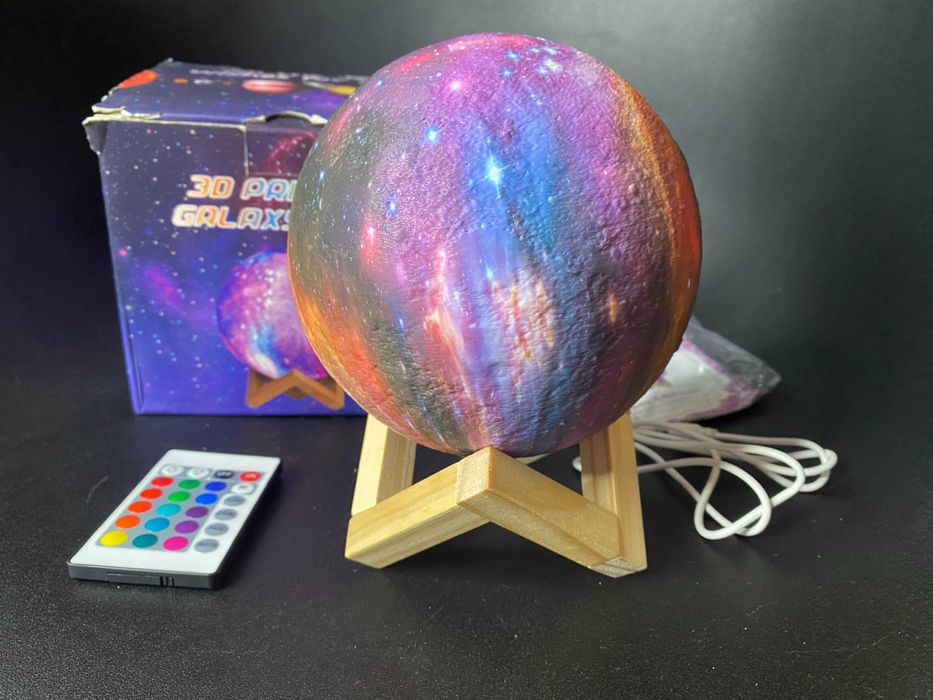 Детский ночник космос 3D c пультом  безпроводной светильник Moon Light