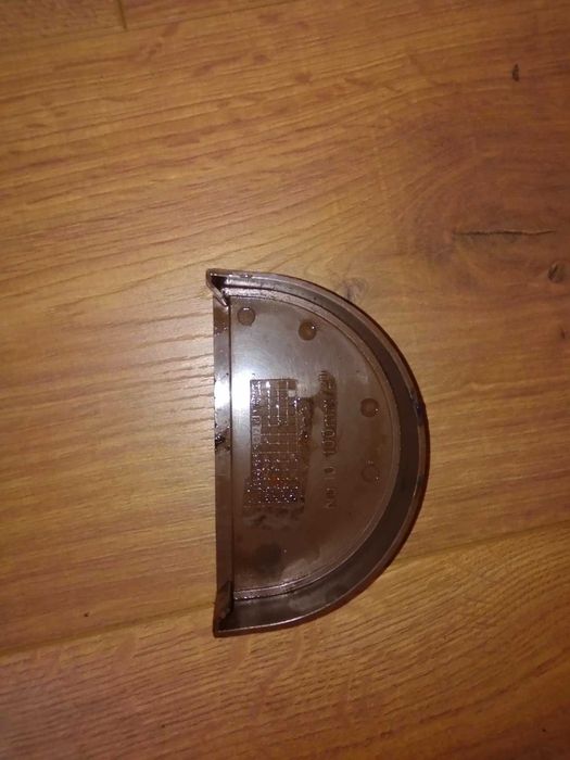 Denko czoło front rynny 100mm uniwersalne prawe lewe brązowe Plastmo