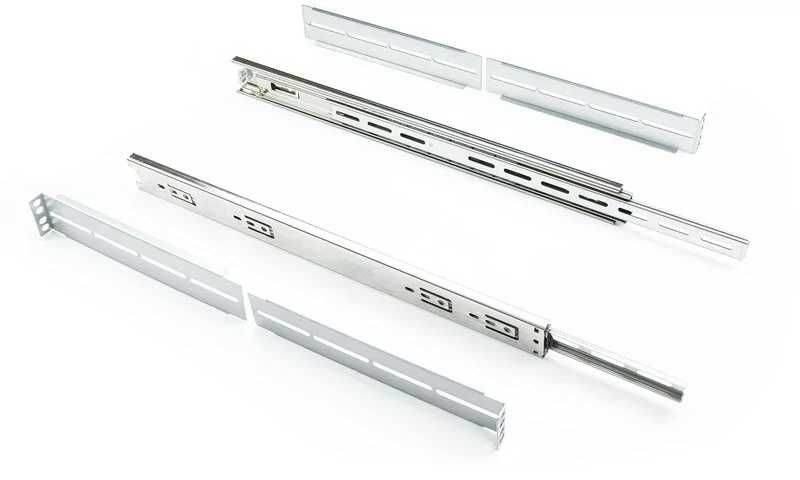 Guias laterais telescópicas para bastidor