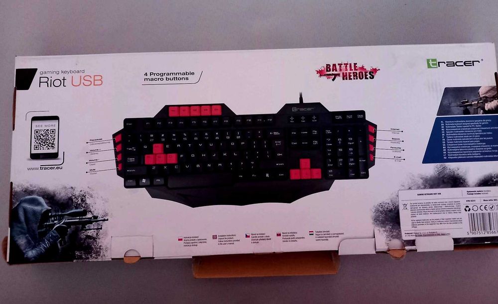 Klawiatura TRACER Battle Heroes Riot USB