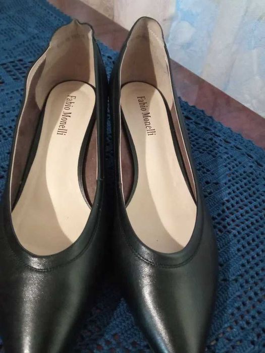 Кожанные туфли большого размера