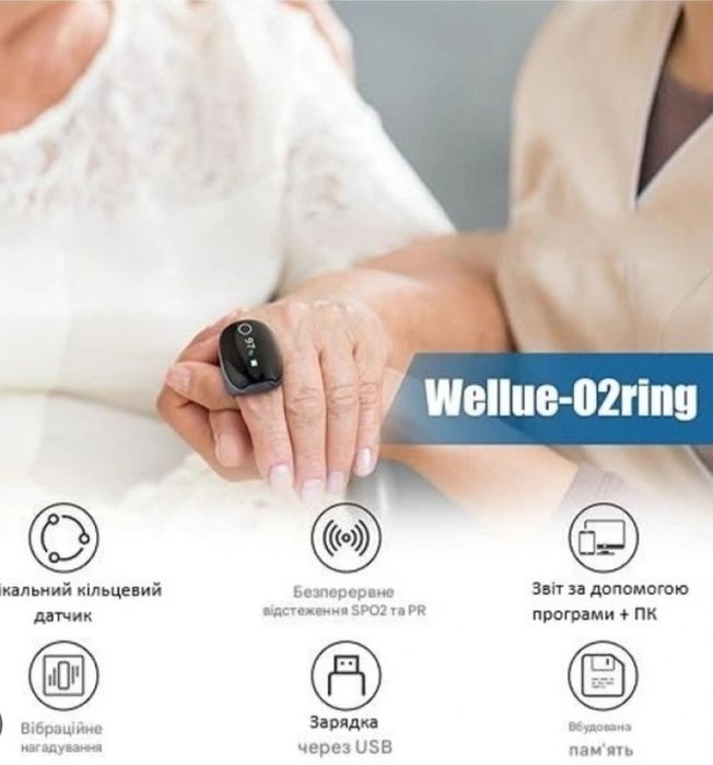 Пульсоксиметр Wellue O2 Ring Новий-в упаковці