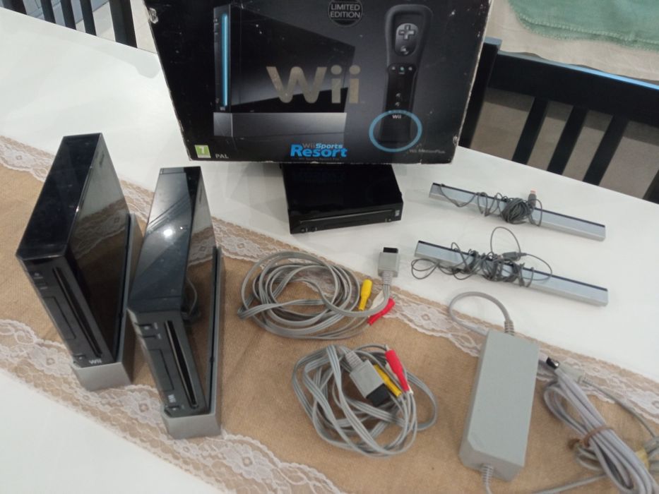 Consola e cabos Wii