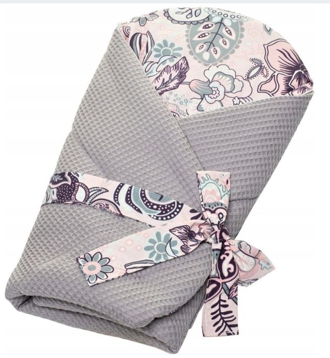 Rożek becik 75x75 bawełna waffle