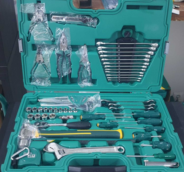 Conjunto de ferramentas 58 peças mecânicas métricas de 6 pontos