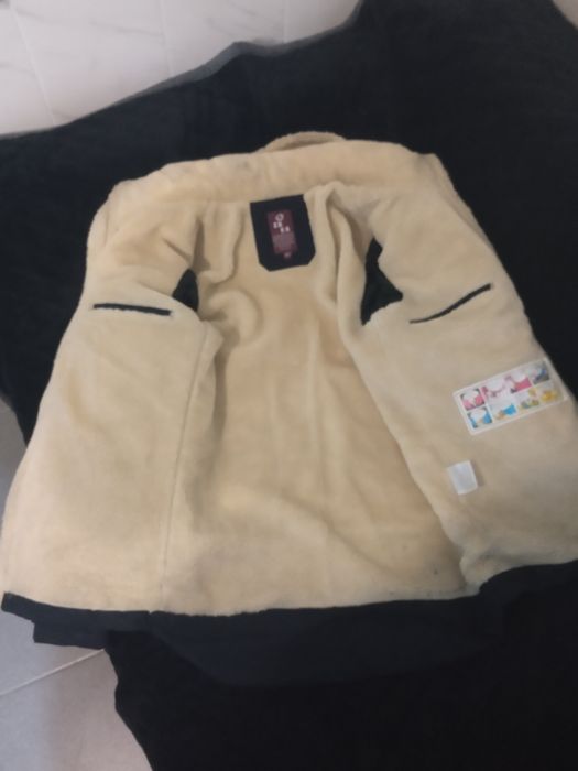 Куртка Zaka hand made fashion classic  с білим мехом.