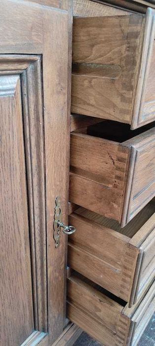 Meble dębowe komoda witryna meble dębowe komplet przecena !!
