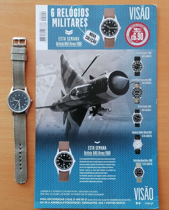 6 Relógios militares (coleção revista Visão)
