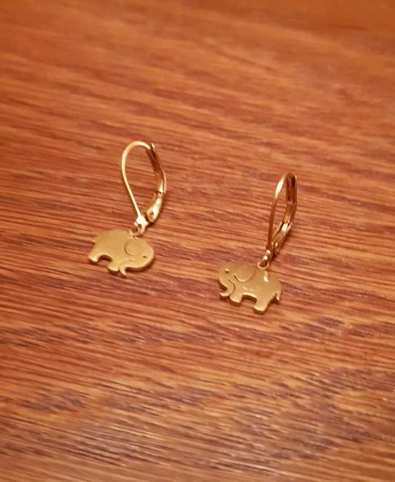 Kolczyki ze słonikami na szczęście