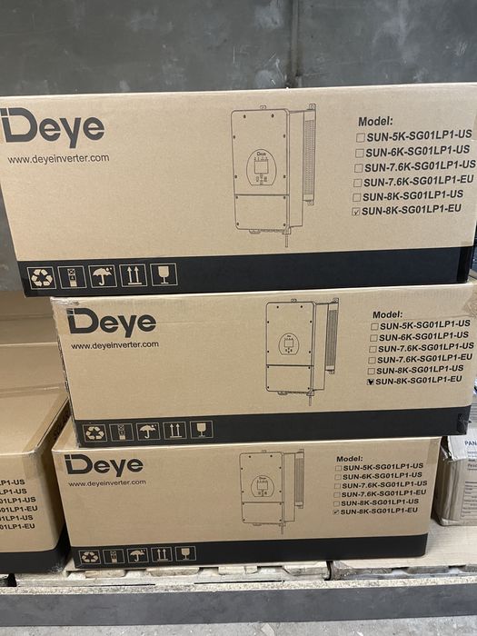 Гибридный инвертор Deye SUN-8K-SG05LP1-EU-AM2-P WiFi офіційний с гарантією !