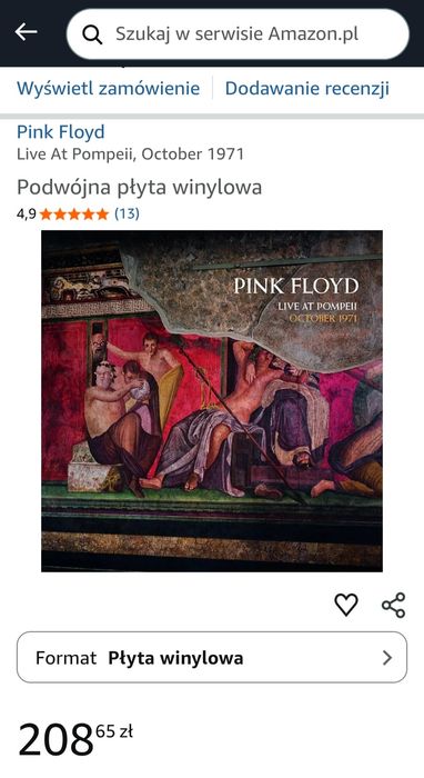 Pink Floyd Live At Pompeii 2 X LP